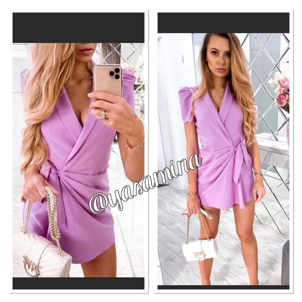 Zara jumpsuit blazer dress bloggers favorite